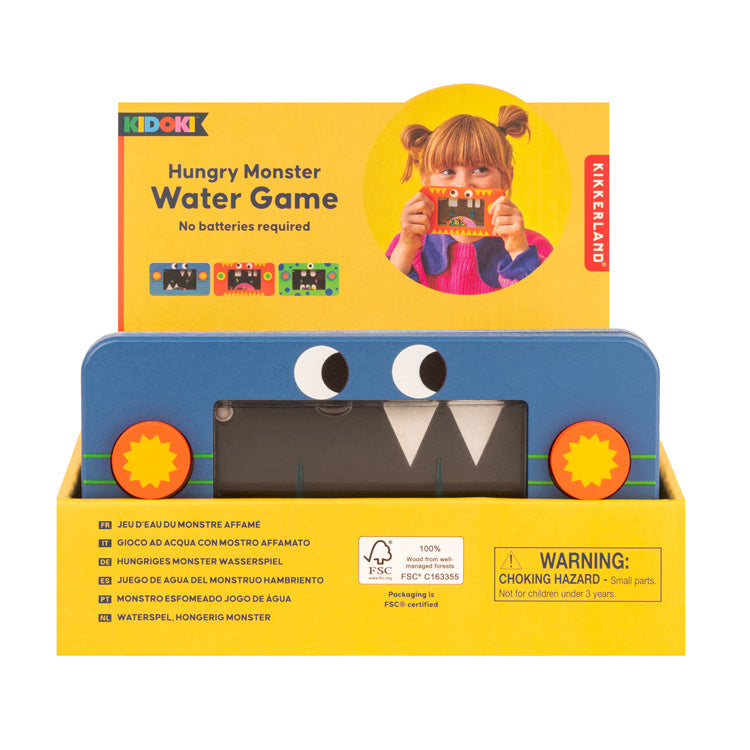 Kikkerland Home Wooden Water Game Wasserspiel Holz FSC
