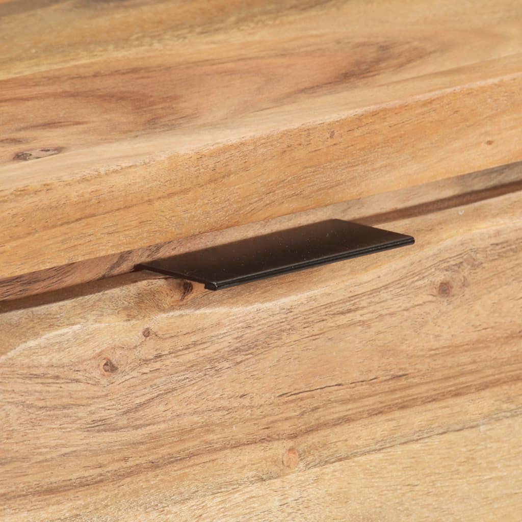 vidaXL Konsolentisch Akazie 100x35x76 cm 2 Schubladen Naturkante