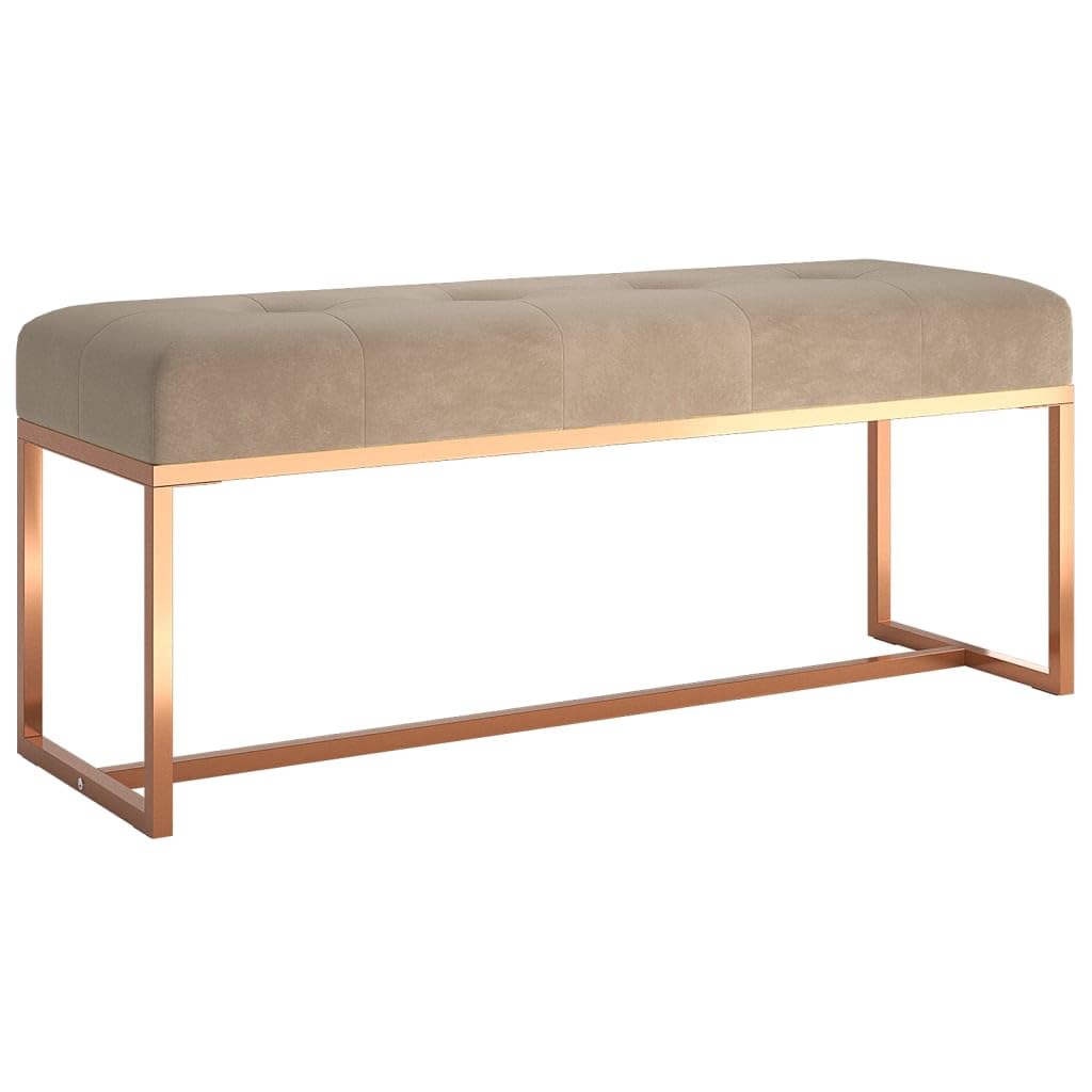 vidaXL Möbel Sitzbank 110x36x45 cm Dunkelgrün Samt Bettbank