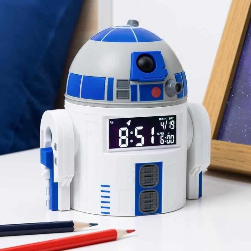 Paladone Homeware R2-D2 Wecker digital 13 cm USB mit Sound Star Wars