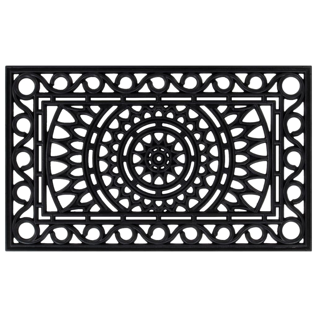 vidaXL Heim & Garten Fußmatte Rechteckig 45x75 cm Gummi