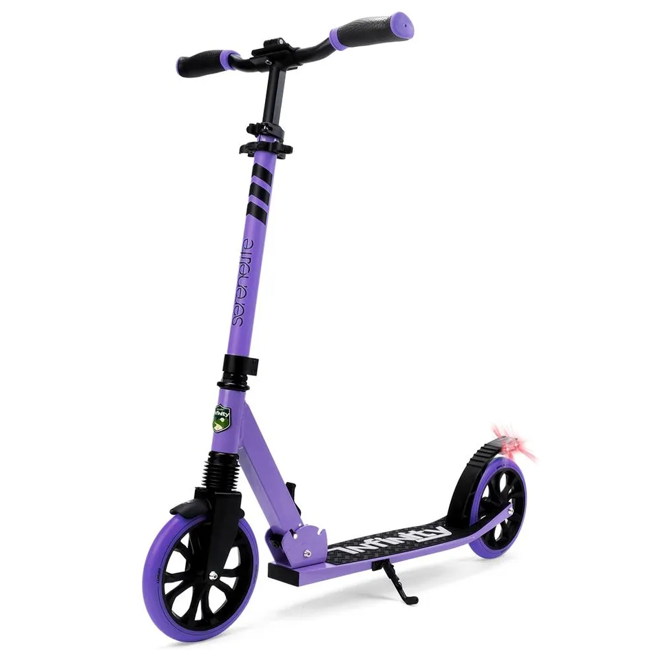 Serenelife Scooter Roller Lila Verstellbar Klappbar 8 Zoll