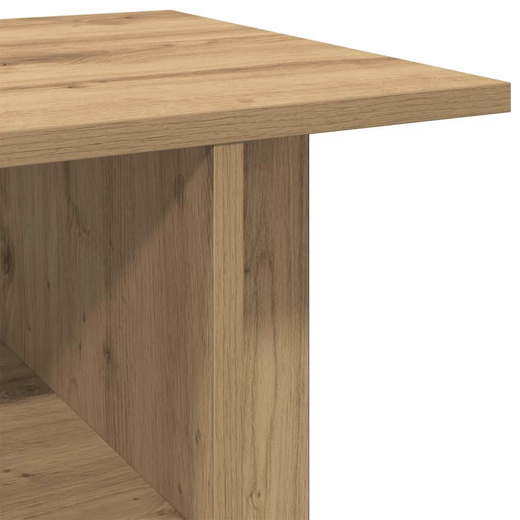 vidaXL Heim & Garten TV-Regal Artisan-Eiche 80x40x45 Rollen