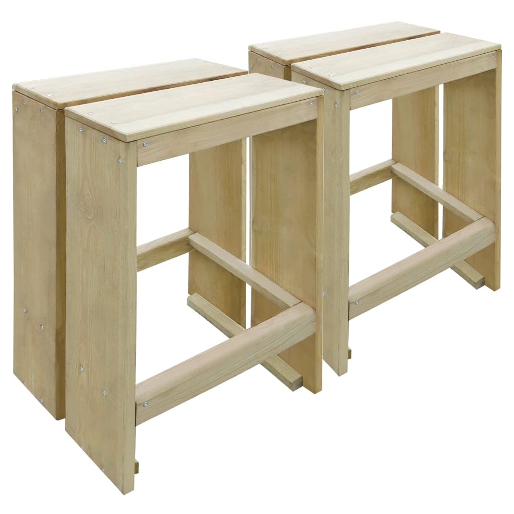 vidaXL Gartenbar-Set 3-tlg Kiefernholz imprägniert