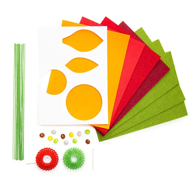 Kikkerland Crafters Filz-Blumenstrauß Bastelset DIY