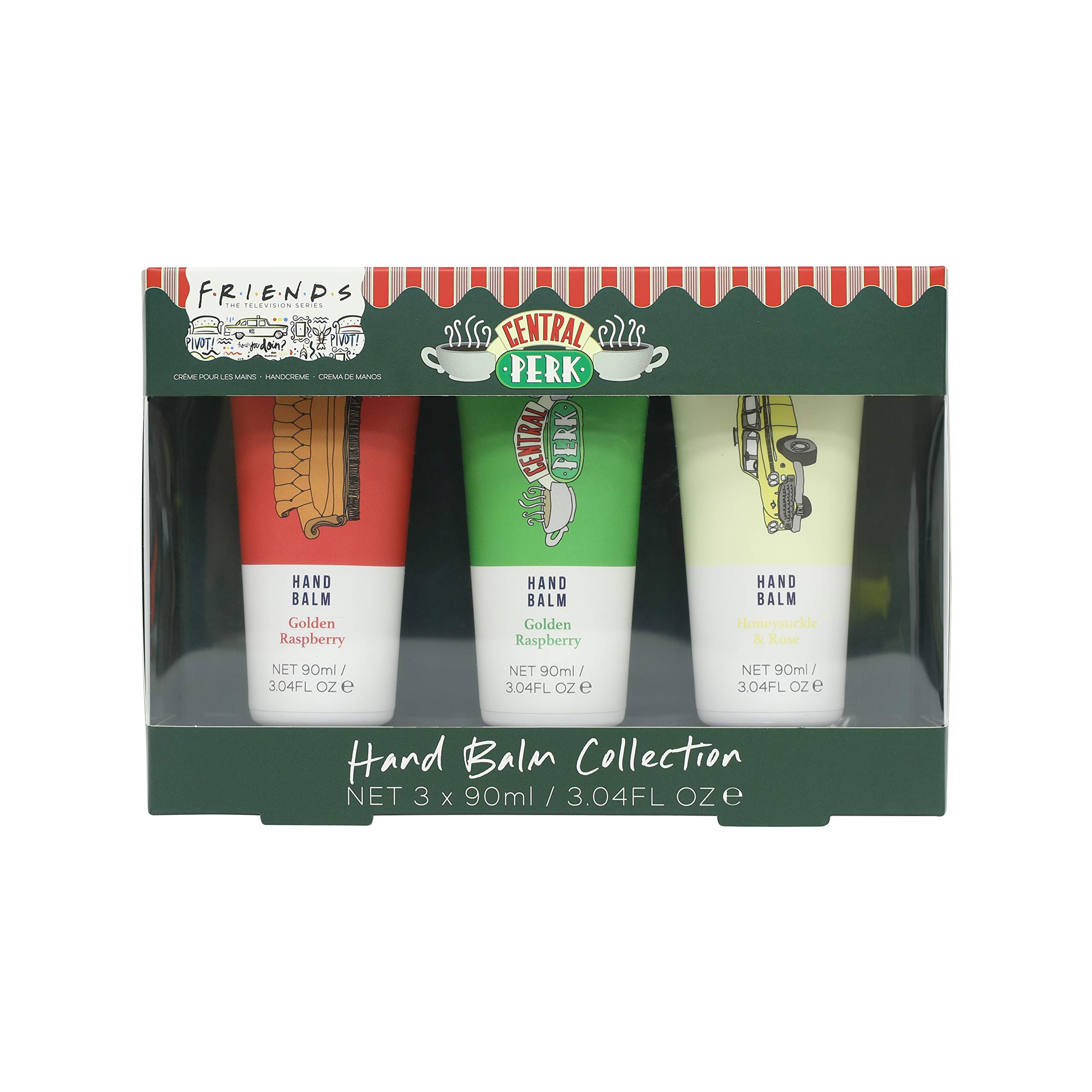 Paladone Friends Handbalsam Set 3x90 ml Himbeere Rose