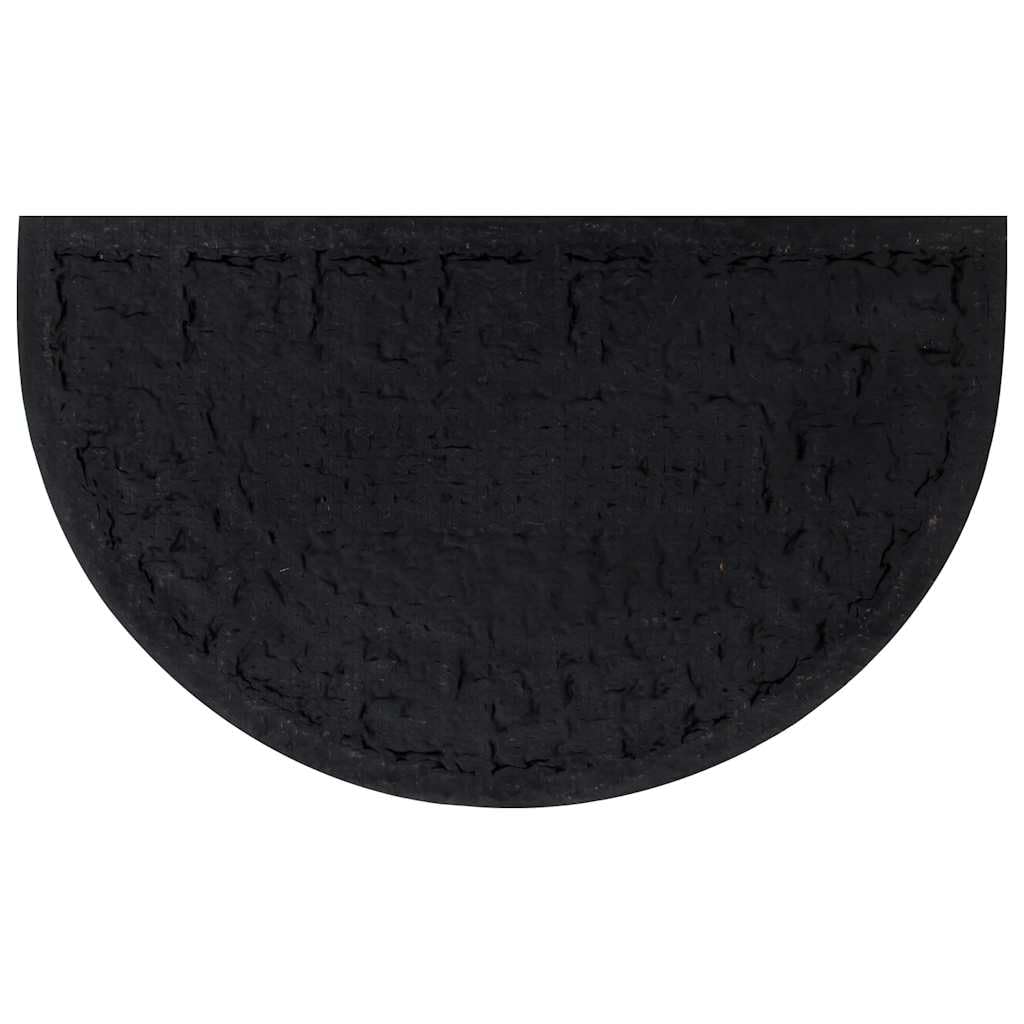 vidaXL Heim & Garten Fußmatte Halbrund 45x75 cm Kokos Gummi