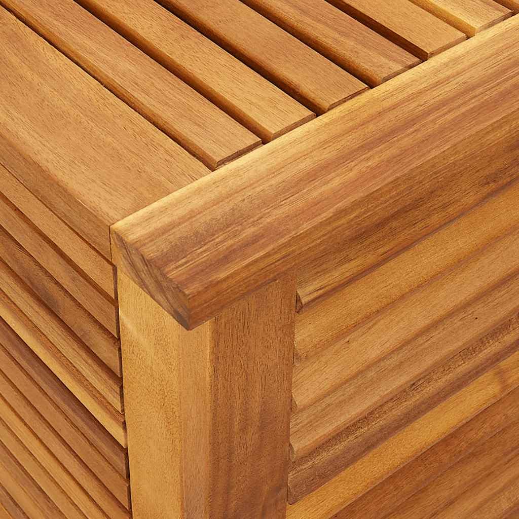 vidaXL Gartenbox Akazie 90x50x56 cm mit Innentasche für Kissen