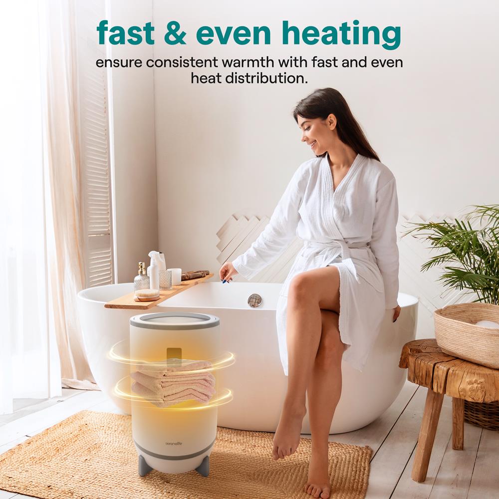 Serenelife Towel Warmers Handtuchwärmer Grau 20L Timer