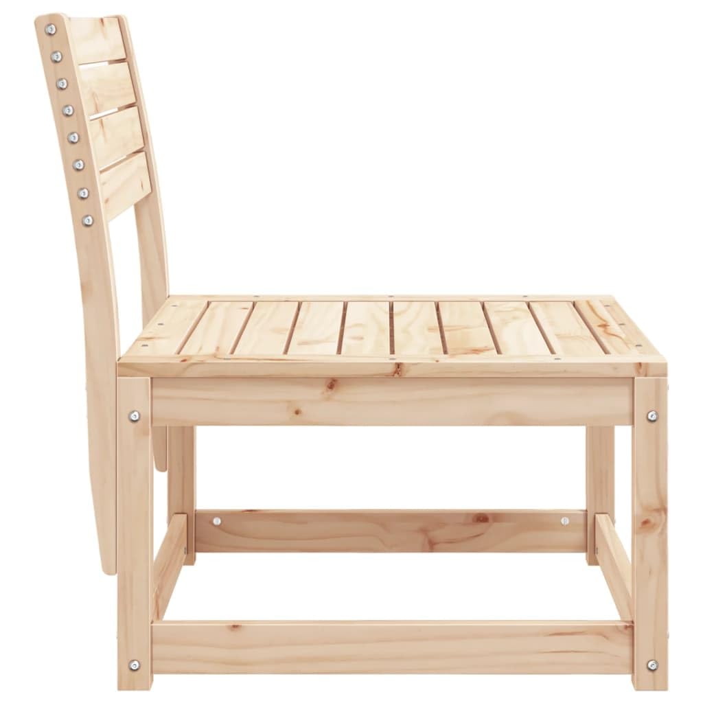 vidaXL Gartensofa ohne Armlehnen Kiefer Massivholz 63,5 cm