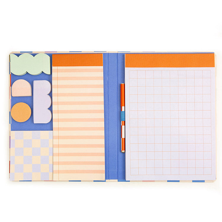 Kikkerland Inkerie Notizbuch Haftnotizen Set mit Stift