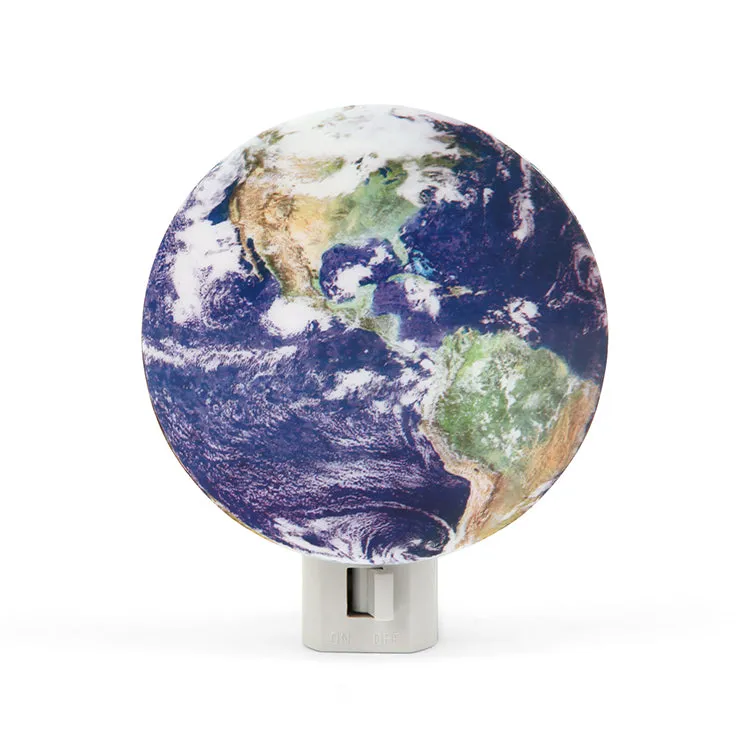 Kikkerland Home Earth Nachtlicht Weltkugel mit 7-Watt-Birne