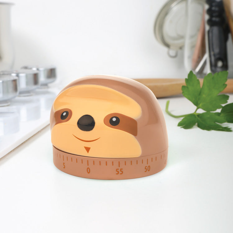 Kikkerland Sloth Kitchen Timer Küchentimer Faultier 60 Min