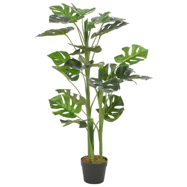 vidaXL Kunstpflanze Monstera mit Topf 100 cm Grün