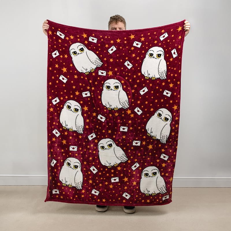 Paladone Harry Potter Hedwig 2-in-1 Kissendecke 120x150 cm