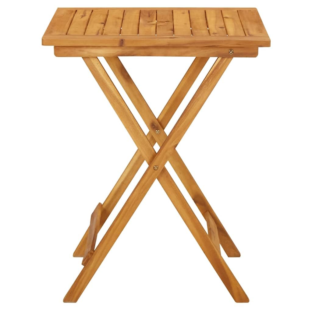 vidaXL Gartentisch Akazie 60x60x75 cm klappbar
