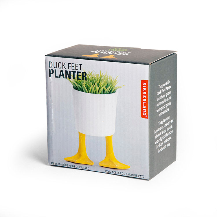 Kikkerland Home Duck Feet Blumentopf Porzellan Entenfüße