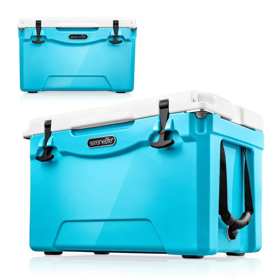 Serenelife Camping Kühlbox 33L Blau 5 Tage Isolierung