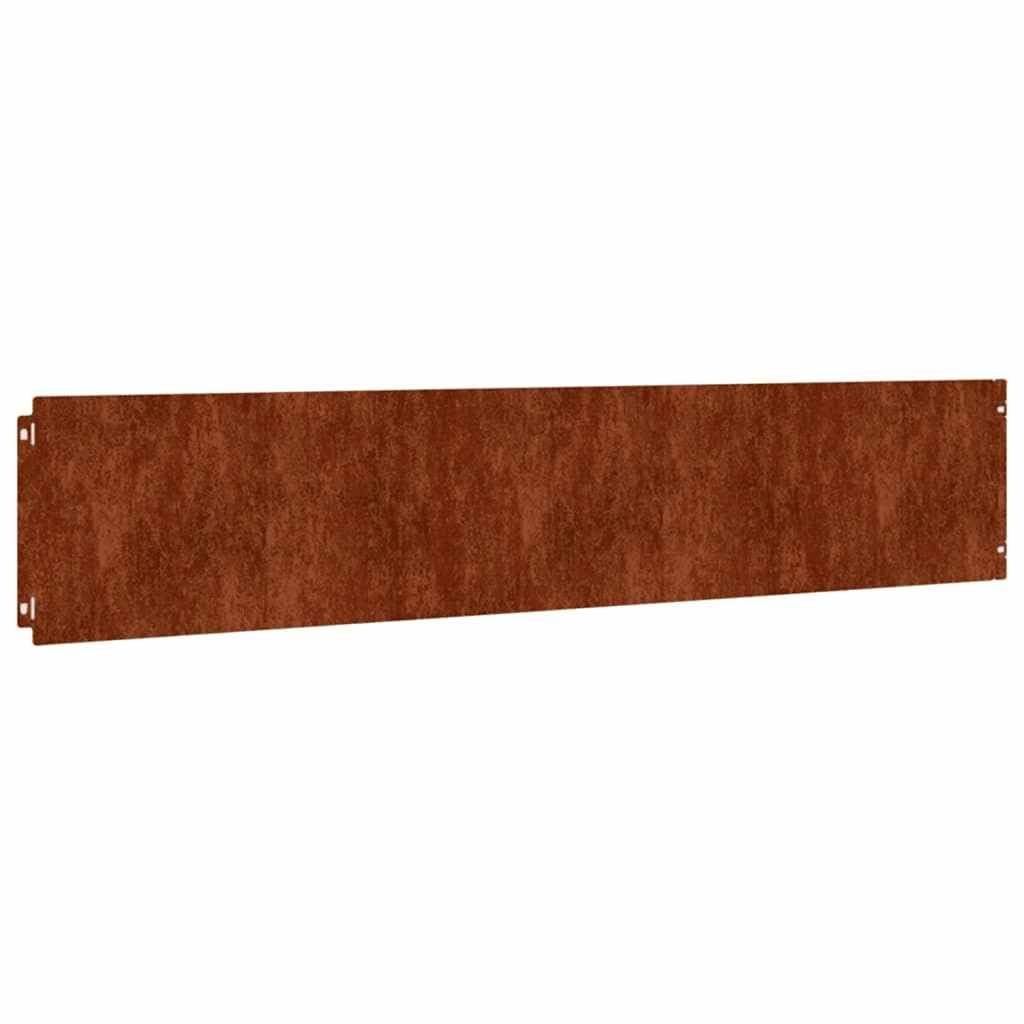 vidaXL Rasenkanten 10 Stk Braun Cortenstahl Flexibel Beet