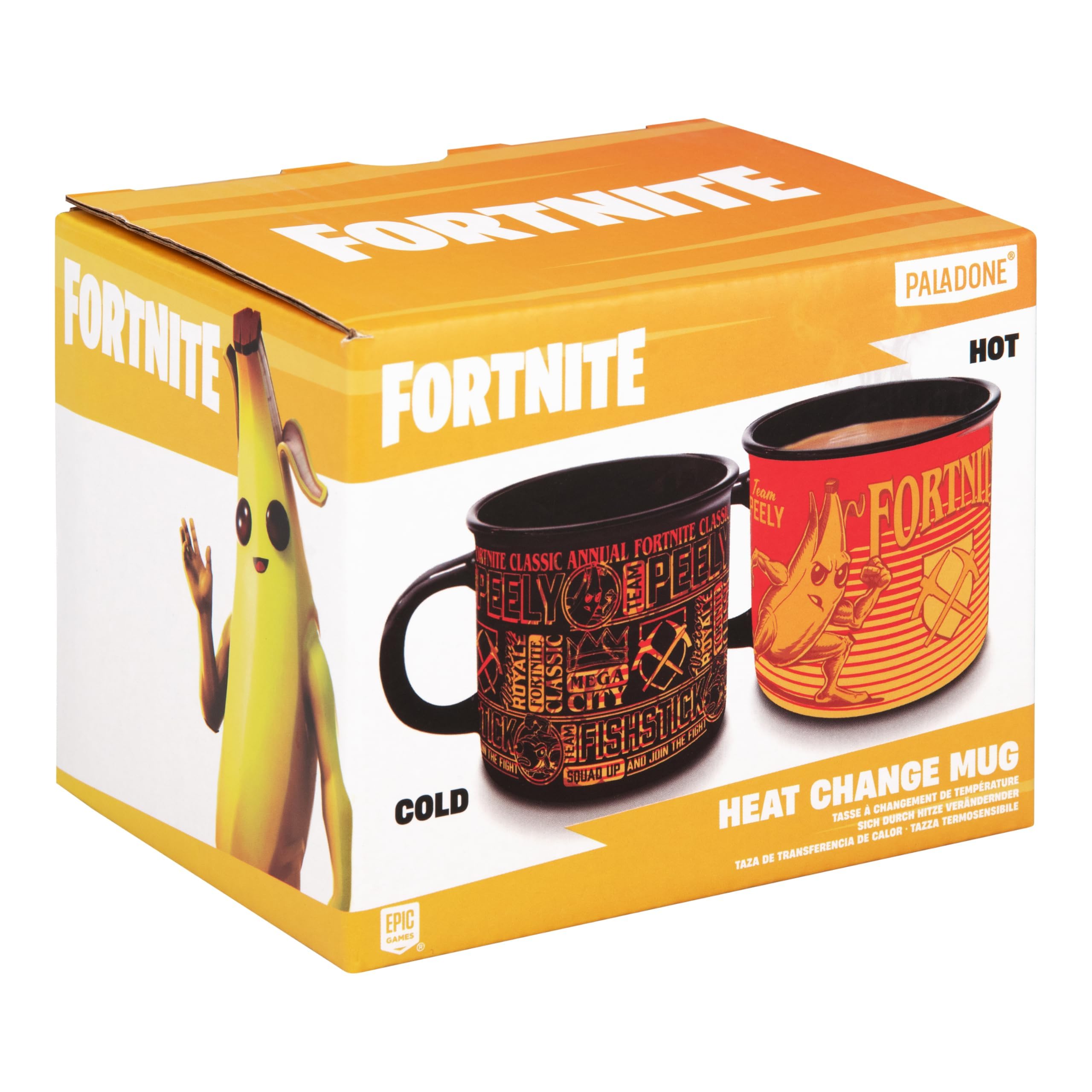 Paladone Fortnite Peely Fishstick Heat Change Becher 350ml