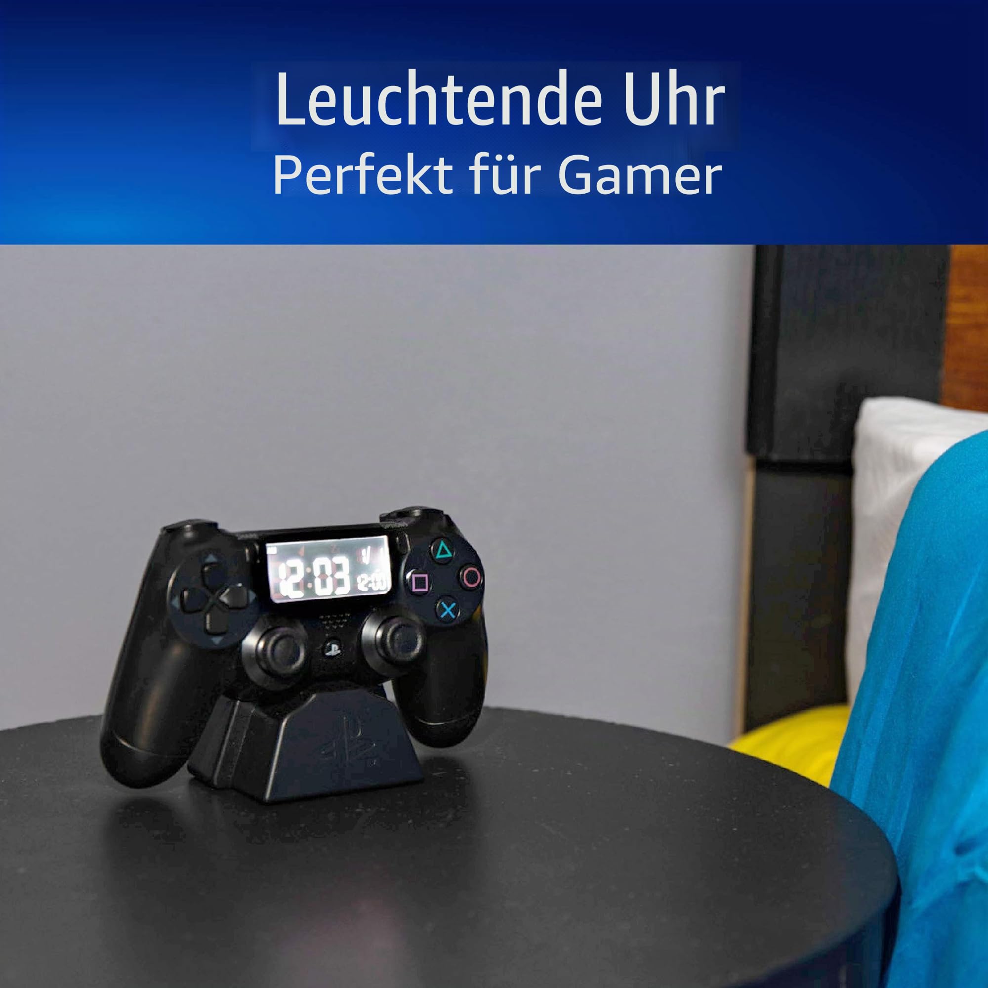 Paladone Homeware Playstation Digital Wecker Controller LCD