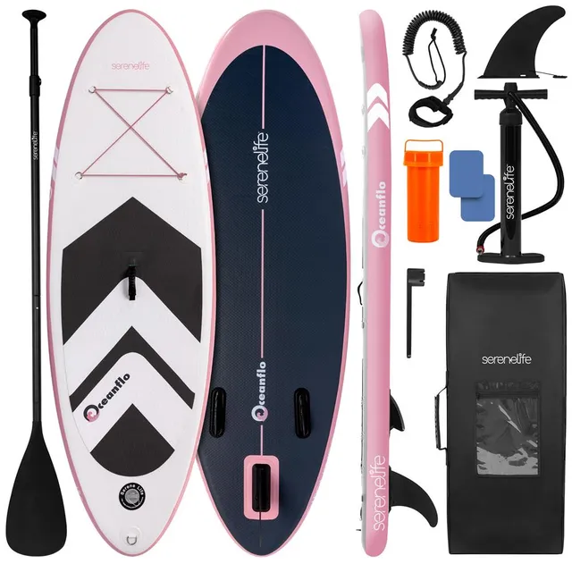 Serenelife SUP Knee Boards Kinder SUP aufblasbar 236cm mit Paddel