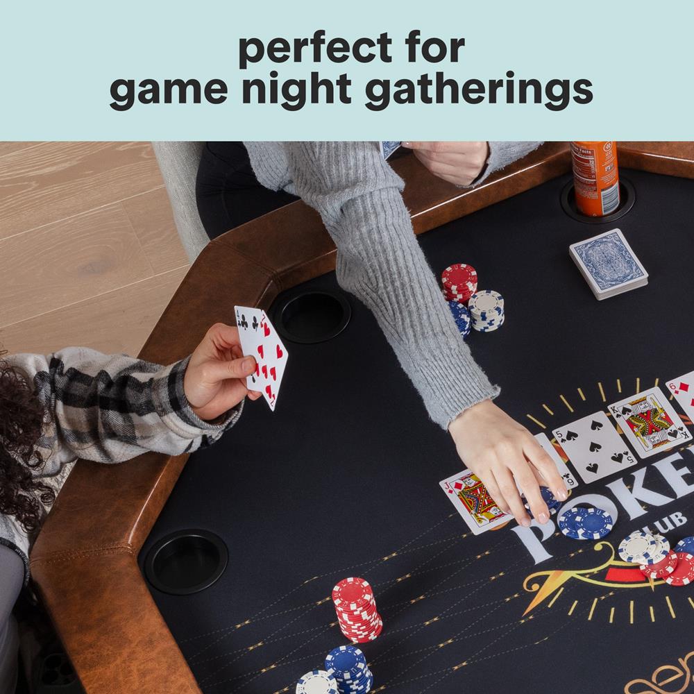 Serenelife Game Tables Pokertisch 122cm 8 Pers. klappbar