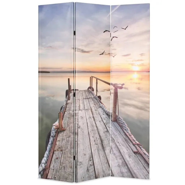 vidaXL Möbel Raumteiler Paravent 120x170 See Steg 3-teilig