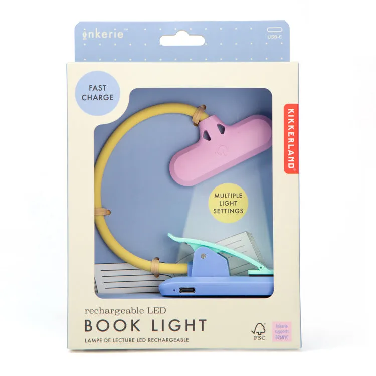 Kikkerland Inkerie LED Buchlampe bunt aufladbar