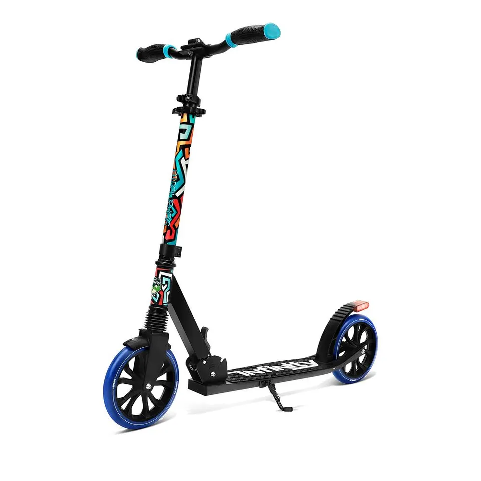 Serenelife Scooter Tretroller Graffiti Alu Verstellbar