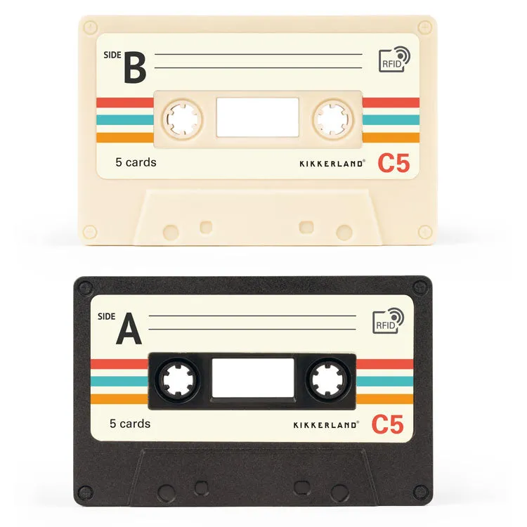 Kikkerland Home Pop-Up Kartenetui Kassette 4 Karten