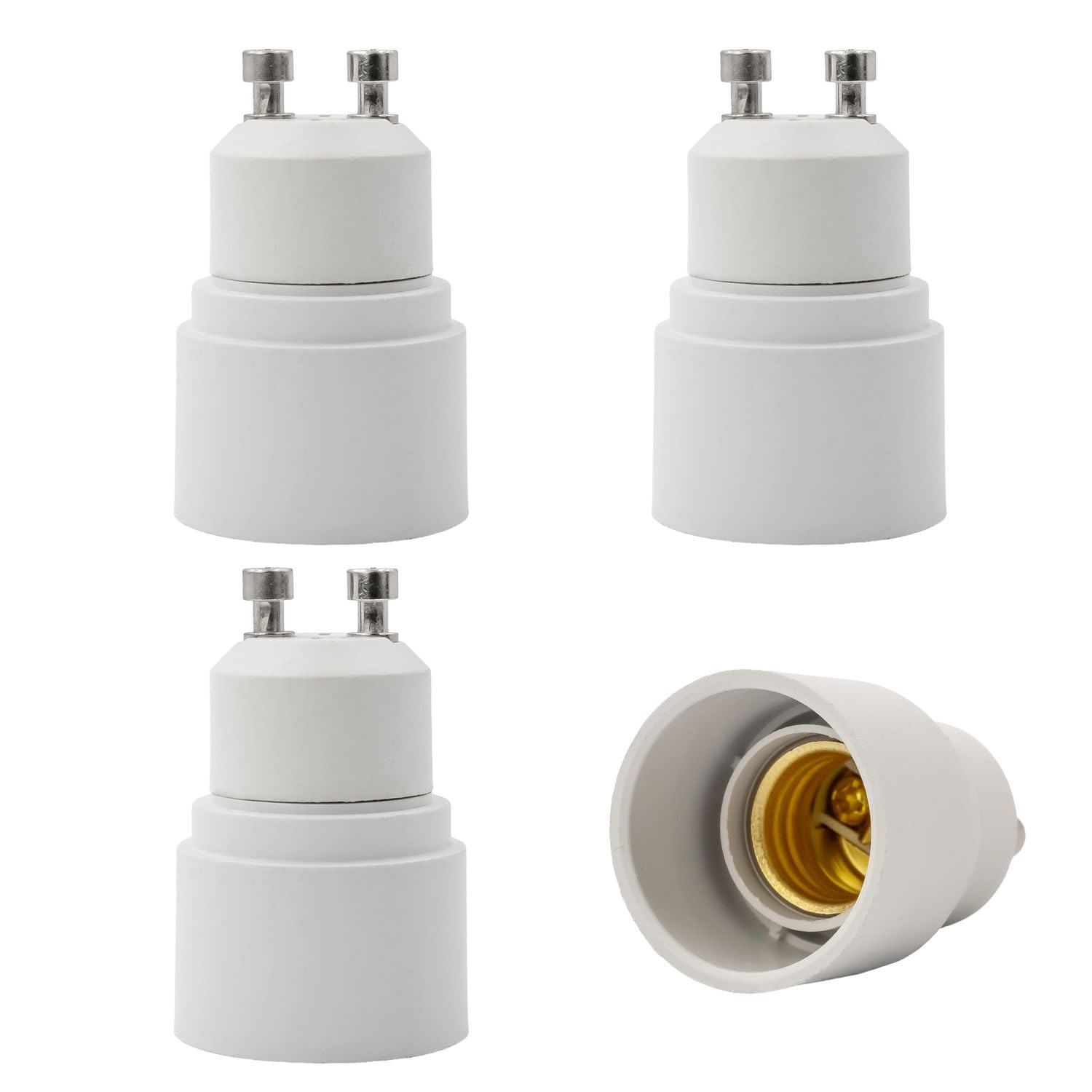 Intirilife Lampensockel Adapter E40 auf E27 4er Set weiß
