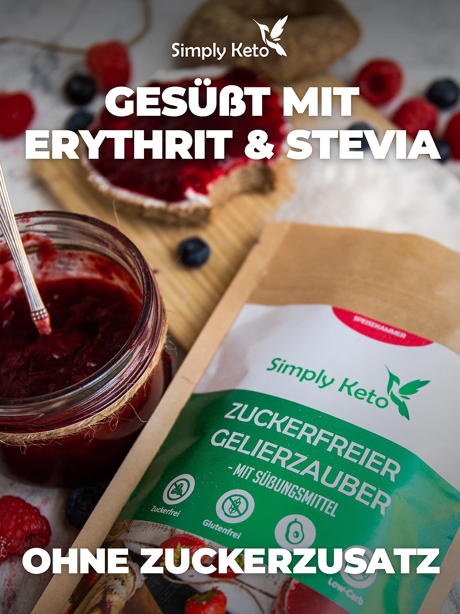 Simply Keto Gelierzauber Gelierzucker 230g ohne Zucker