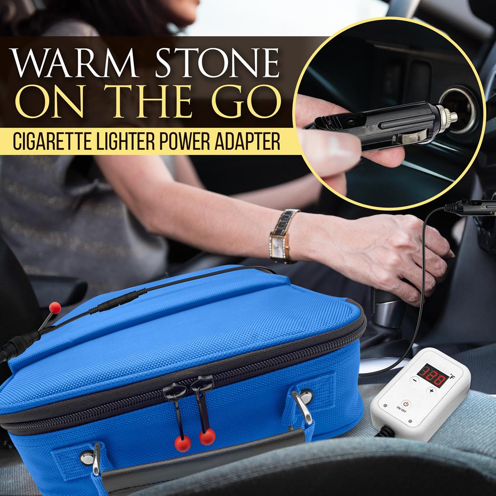 Serenelife Massage Hot Stone Wärmer Basalt 12 Steine Blau