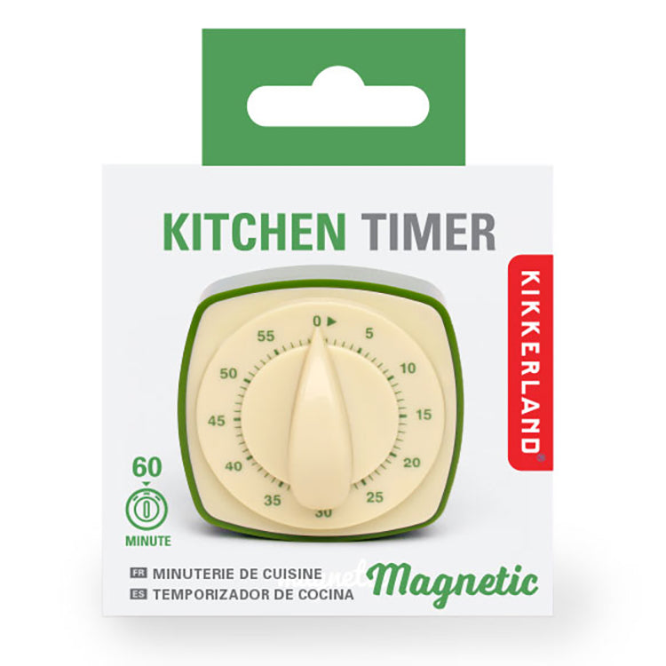 Kikkerland Kitchen Küchentimer Retro 60 Minuten mechanisch