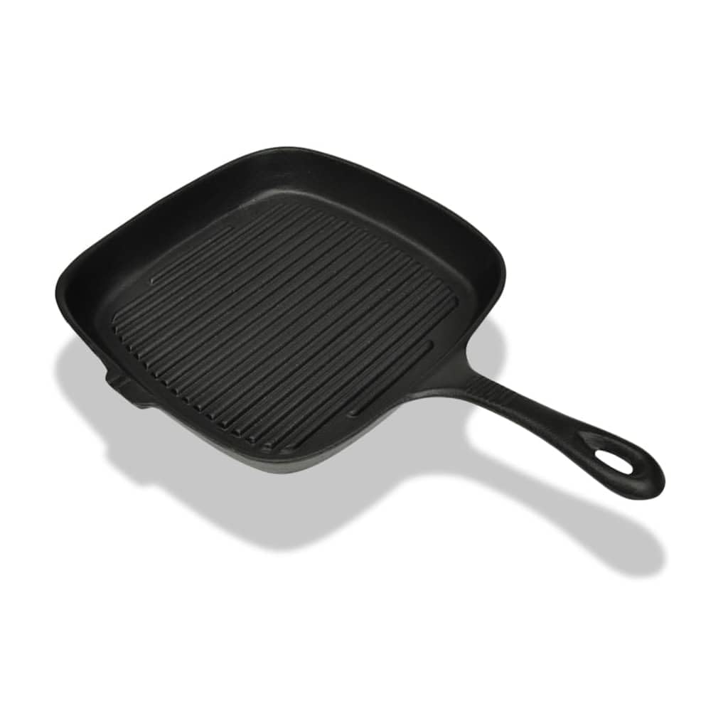 vidaXL Heim & Garten Steakpfannen Set Gusseisen 3-tlg 27 cm Induktion