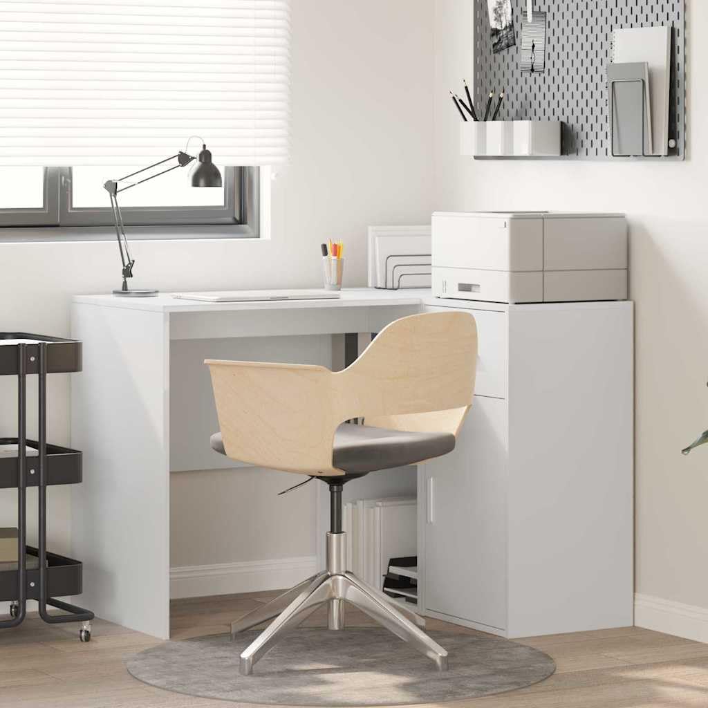 vidaXL Möbel Eck-Schreibtisch Weiß 102x88x75 mit Regal