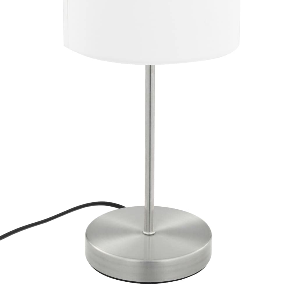 vidaXL Tischlampe Touch-Sensor E14 Tischleuchte Weiß 2 Stück