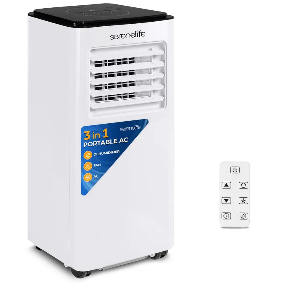 Serenelife Portable AC Klimaanlage 8000 BTU weiß mobil