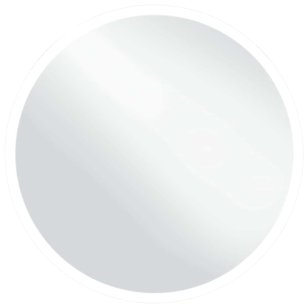 vidaXL Heim & Garten Badspiegel LED Rund 60cm Silber IP44