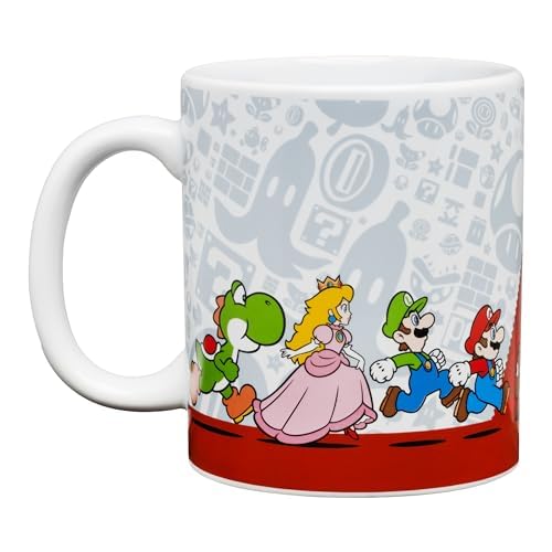 Paladone Super Mario Bros Tasse 300 ml weiß Wärmewechsel