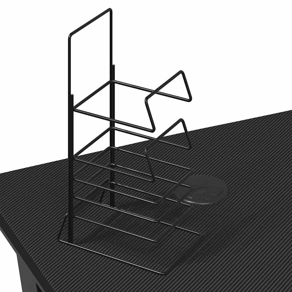vidaXL Möbel Gaming Schreibtisch 90x60x75 Schwarz