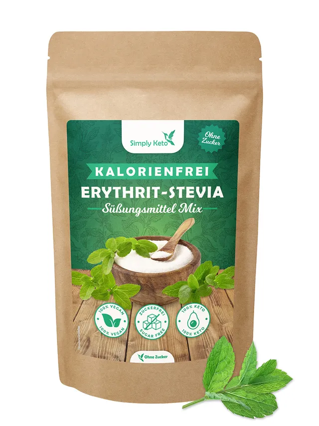 Simply Keto Erythrit Stevia Mix 400g Zuckerersatz 1:1