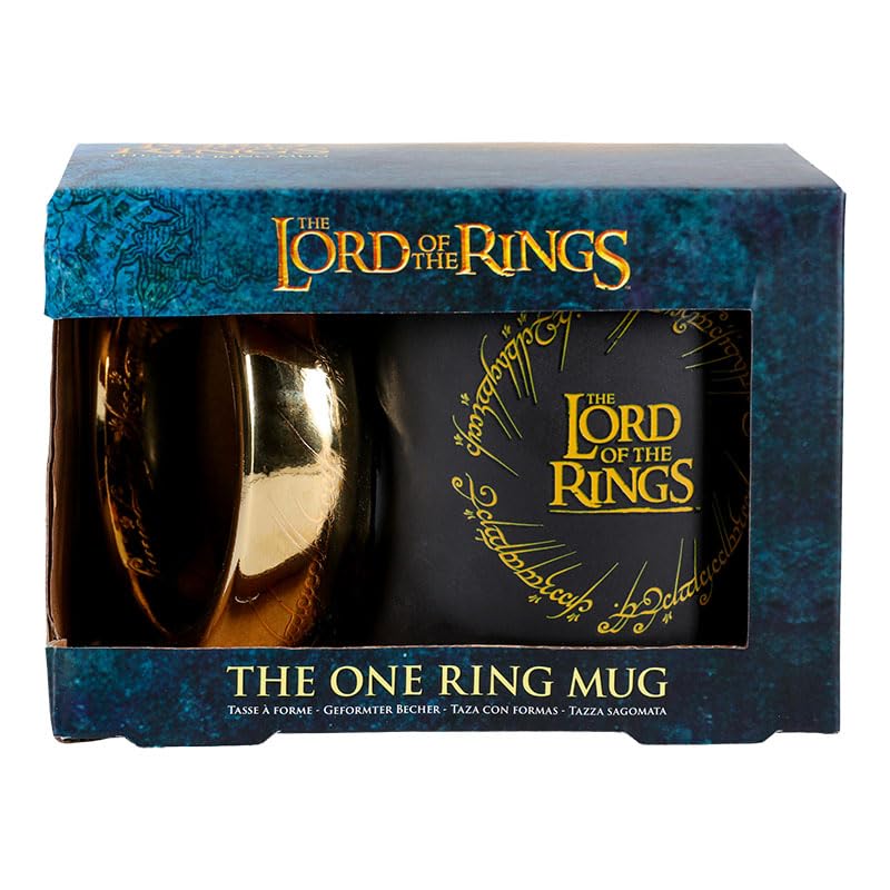Paladone Herr der Ringe Eine Ring Becher 500 ml Keramik gold