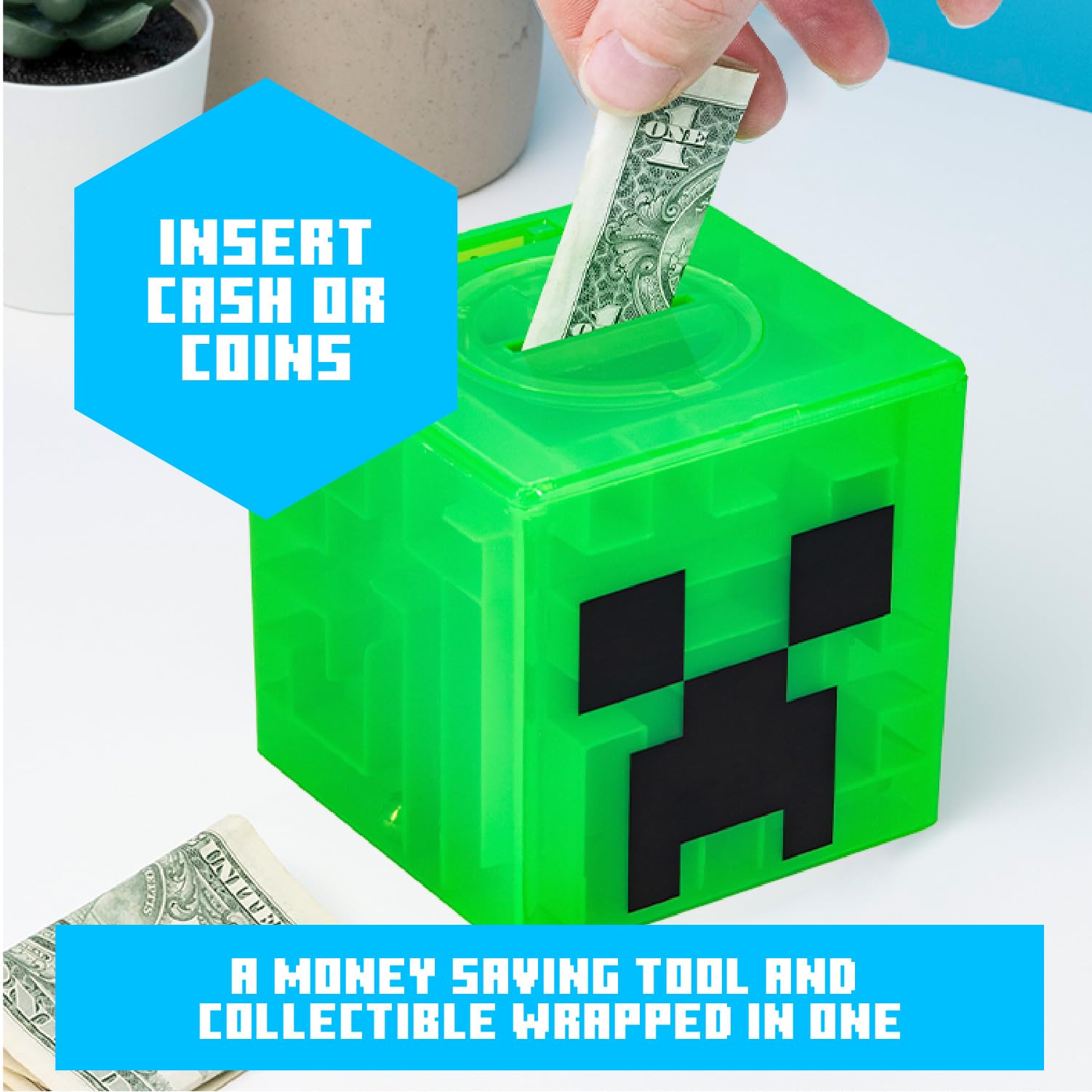 Paladone Minecraft Creeper Maze Safe Spardose 9 cm