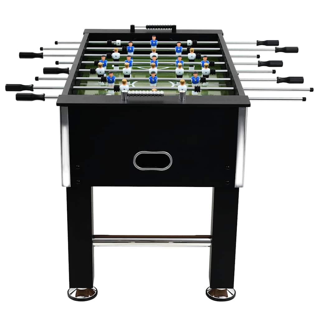 vidaXL Spielzeuge Tischkicker Fußballtisch Schwarz MDF