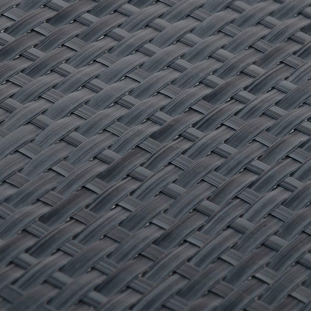 vidaXL Balkon-Sichtschutz 10 Stk Anthrazit 255x19 cm Poly Rattan