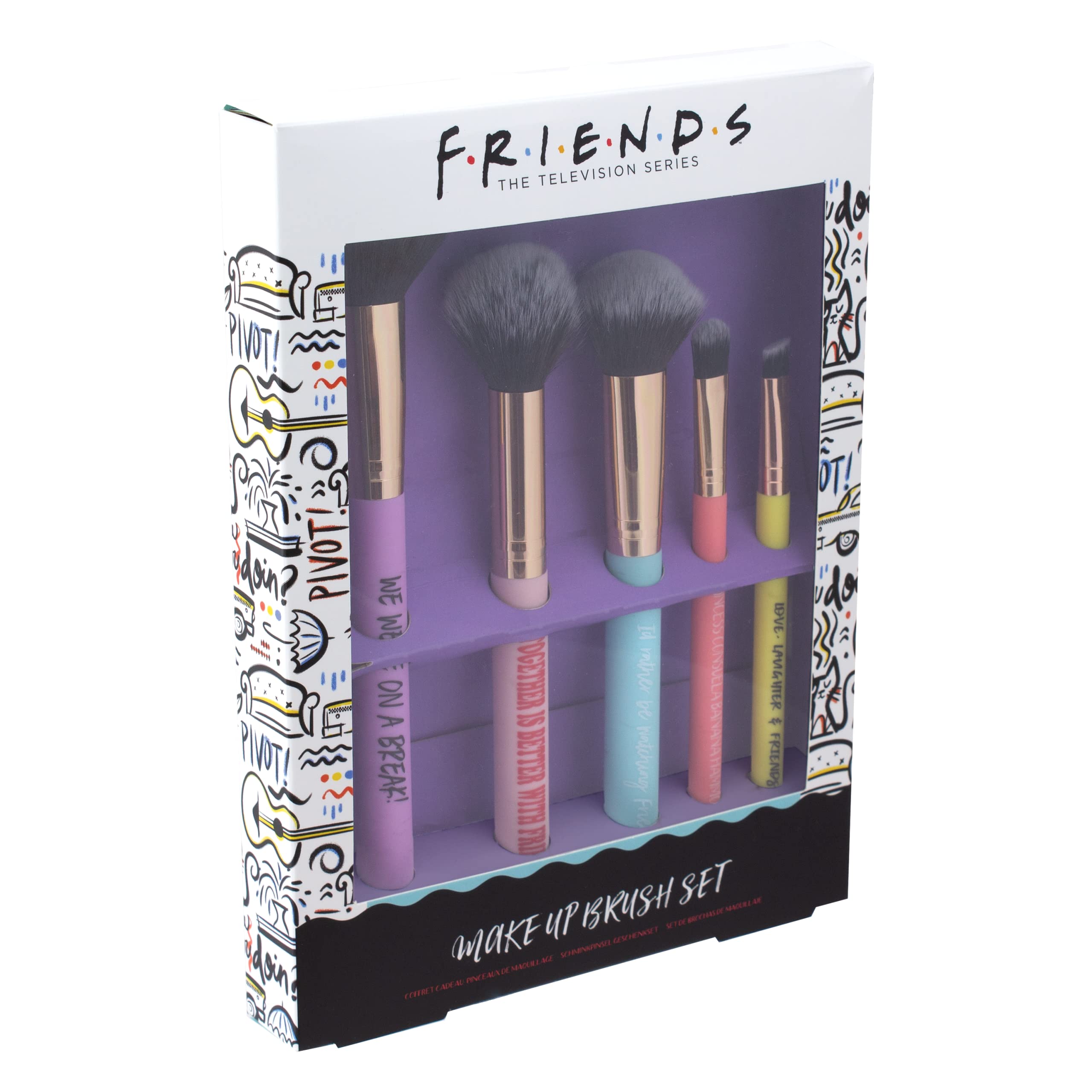 Paladone Friends Make-up Pinselset 5-teilig Geschenkset