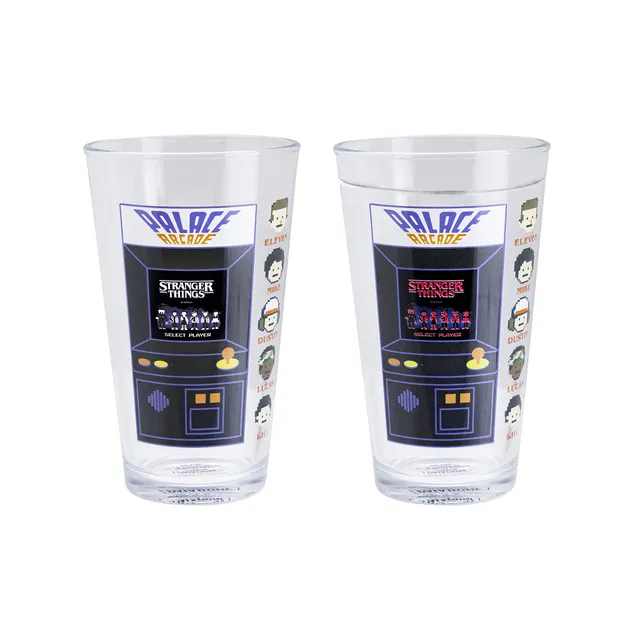 Paladone Stranger Things Farbwechsel Glas 450 ml Palace Arcade
