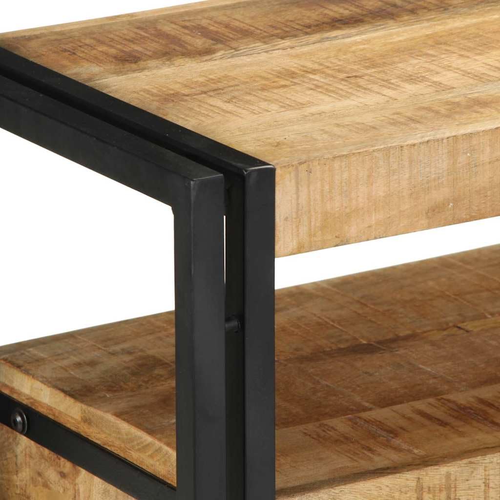 vidaXL Möbel Konsolentisch Braun Mango 120x33x75 cm Schubladen